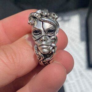 Brand New - Nightrider Patrona Ring with Onxy Eyes Size 9.5